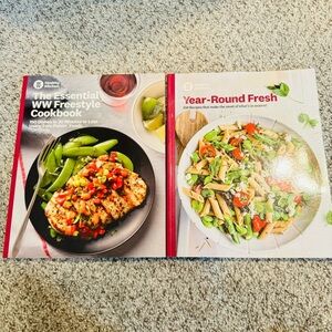 Bundle of 2 Weight Watchers Cookbooks: WW Year Round Fresh |The essential WW